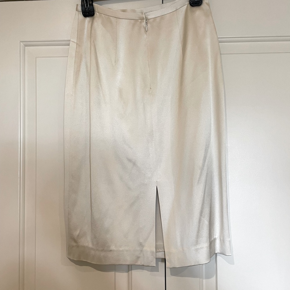 Silk slip skirt suit skirt